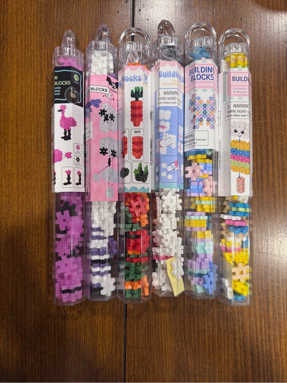 LOT OF 6 Target Bullseye Mini Hashtag Building Blocks NEW Butterfly Skeleton